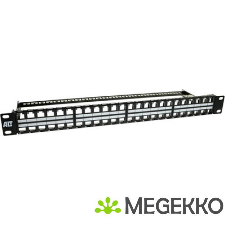 ACT Patchpaneel 48-poorts keystone unloaded 19 inch  1U high, Computers en Software, Netwerk switches, Nieuw, Verzenden
