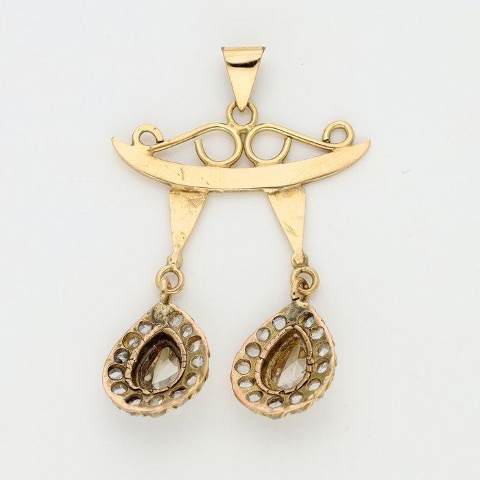 Pendentif - 14 carats Or jaune Diamant (Naturelle), Bijoux, Sacs & Beauté, Bijoux anciens