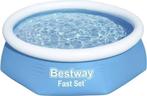 Bestway Fast Set opblaasbaar zwembad - 244x61 cm - Rond, Verzenden, Zo goed als nieuw