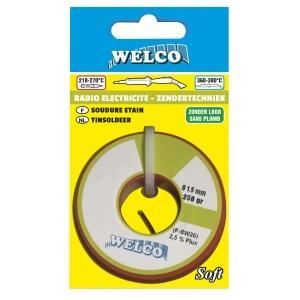 Welco brasure tendre radio-electr. Étain 11.5mm+flux-200gr., Bricolage & Construction, Outillage | Soudeuses