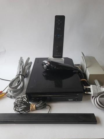 Complete Nintendo Wii Zwart, Games en Spelcomputers, Ophalen of Verzenden, Zo goed als nieuw