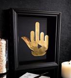Robert Mars - Rare 23ct gold middle finger 1 Million F*ck, Antiquités & Art, Art | Peinture | Moderne