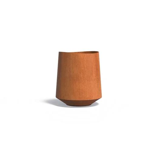 Cortenstaal bloempot Velis Ø70x80cm - Met bodem, Tuin en Terras, Bloembakken en Plantenbakken, 60 cm of meer, 60 tot 100 cm, Tuin