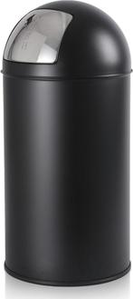 Prullenbak - Afvalbak - Vuilnisbak - 50 Liter - Zwart - Jago, Verzenden, Nieuw