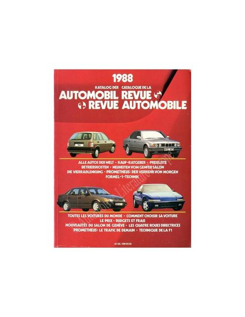 1988 AUTOMOBIL REVUE JAARBOEK DUITS FRANS, Boeken, Auto's | Boeken, Ophalen of Verzenden