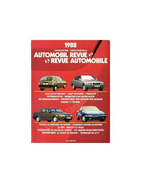 1988 AUTOMOBIL REVUE JAARBOEK DUITS FRANS, Livres, Autos | Livres, Enlèvement ou Envoi