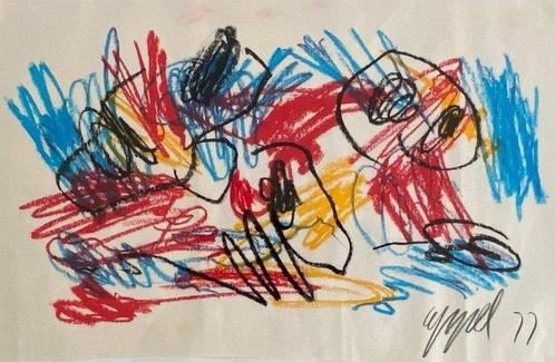 Karel Appel (1921-2006) - Three animals, Antiek en Kunst, Kunst | Schilderijen | Modern