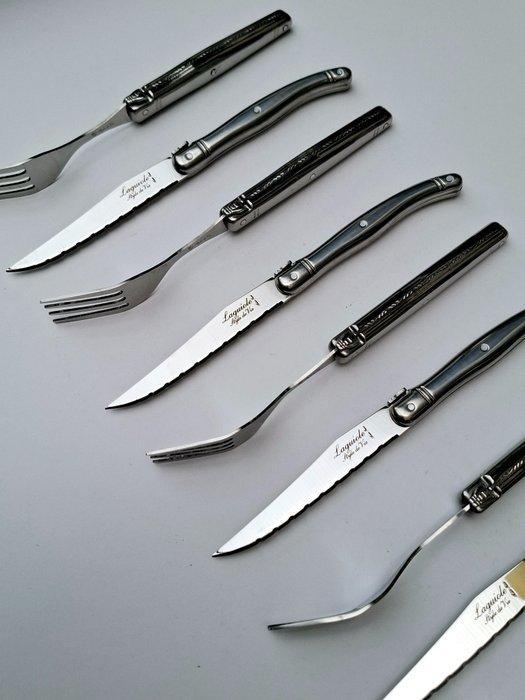 Laguiole - 6x forks and 6x Knives - completely stainless, Antiek en Kunst, Antiek | Keukengerei