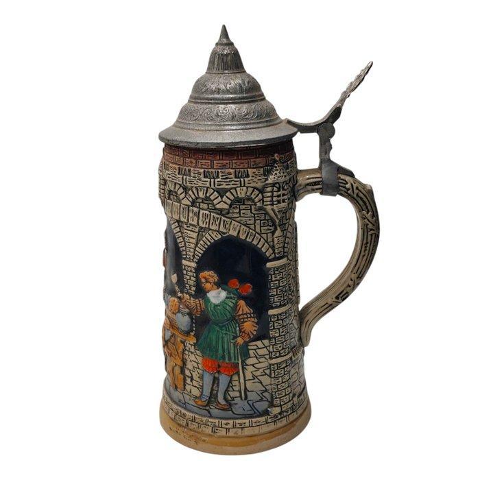 Vitnage Beer Steins & Music Box - Bierpul - Keramiek, Glas, Antiek en Kunst, Curiosa en Brocante