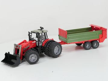 Schaal 1:16 Bruder 2043 en 2209 Case CVX 170 C;E met mest..., Ophalen of Verzenden