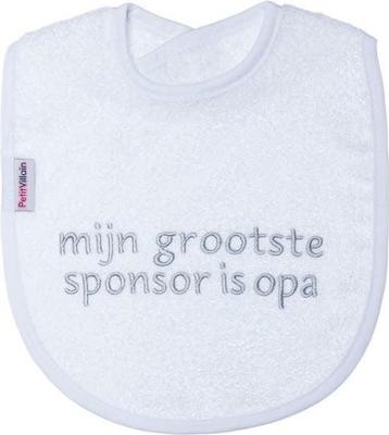 Petit Villain Slab mijn grootste sponsor is Opa wit