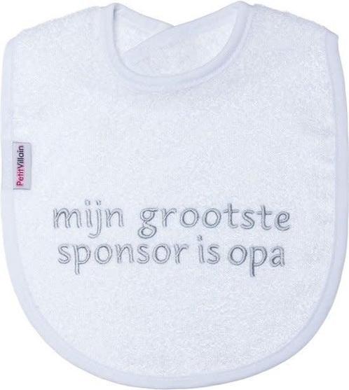 Petit Villain Slab mijn grootste sponsor is Opa wit, Enfants & Bébés, Vêtements de bébé | Autre, Enlèvement ou Envoi