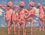 Yue Minjun (1962) - Paean on Grassland - From the Snatched, Antiek en Kunst