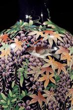 Vaas - Emaille, Een paar Japanse cloisonné vazen met, Antiek en Kunst