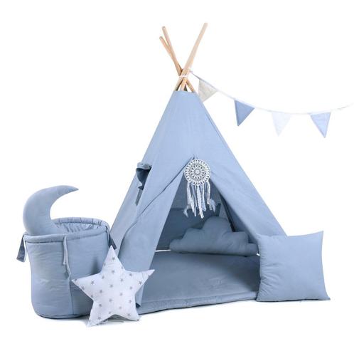 Tipi Tent Set XXL - Blauw, Kinderen en Baby's, Speelgoed | Speeltenten, Verzenden