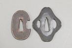 Paquet de petites guards de sabre Tsuba – de forme ovale
