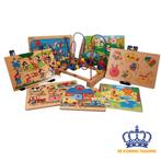 Grote Kralenspiraal | 7 Houten Puzzels | Speelgoed, Verzenden, Zo goed als nieuw, Overige typen