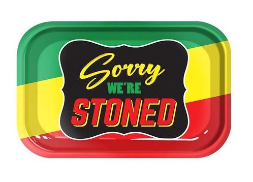 Rolling Tray - Stoned Rasta     Medium, Collections, Articles de fumeurs, Briquets & Boîtes d'allumettes, Envoi
