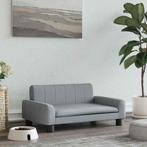 vidaXL Hondenmand 70x45x30 cm stof lichtgrijs, Verzenden, Nieuw