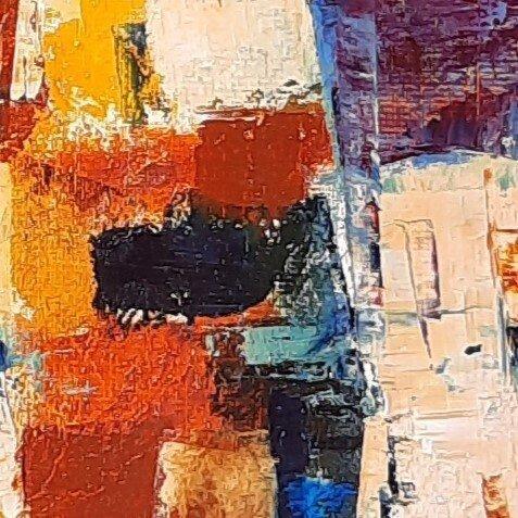 MURSIC - VILLAGE, Antiek en Kunst, Kunst | Schilderijen | Modern