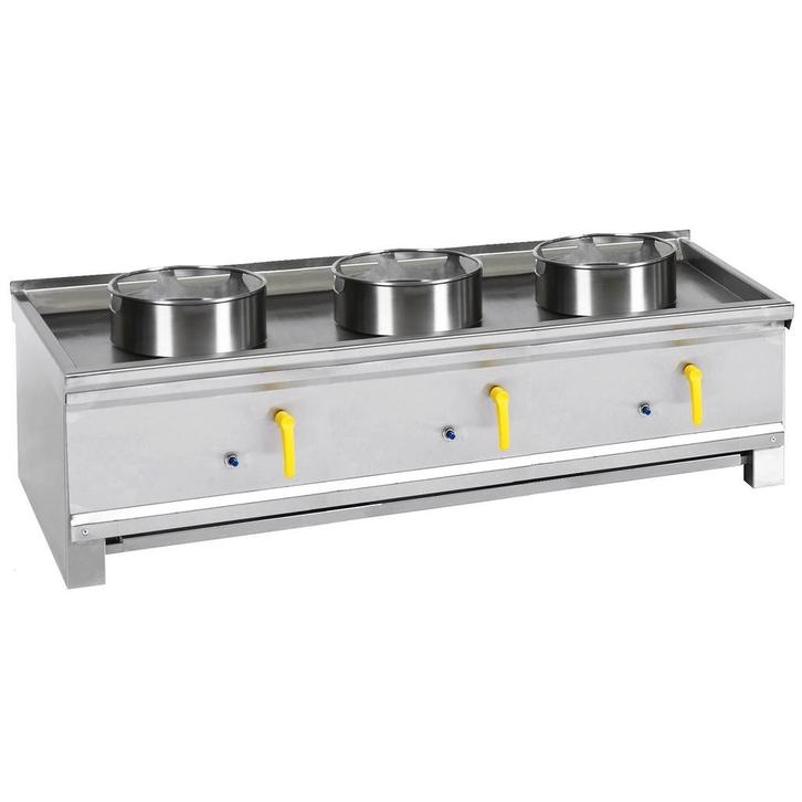 Wokfornuis | ASIA I | Gas | 3 Branders (3x 20/25/35kW) |, Articles professionnels, Horeca | Équipement de cuisine, Envoi