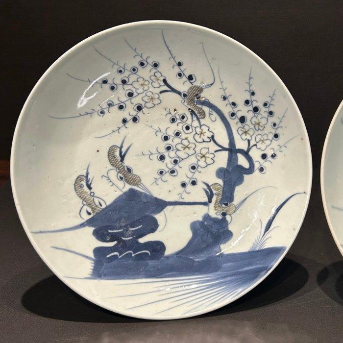 Schaal - Porselein - set ijzerrood borden, Antiek en Kunst, Antiek | Overige Antiek