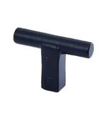 Meubelknop Jolie Core 50x12 mm zwart, Nieuw, Overige materialen, Klink of Kruk