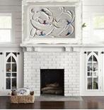 Juli Lampe - Cross-country skiing on the summit of Mont, Antiek en Kunst