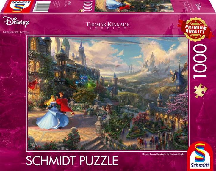 Disney Dreams Puzzel Doornroosje Dansen in het Magische Lich, Verzamelen, Disney, Nieuw, Ophalen of Verzenden