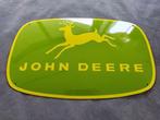 Johne Deere - John Deere tractor enamel sign Emailschild, Antiquités & Art