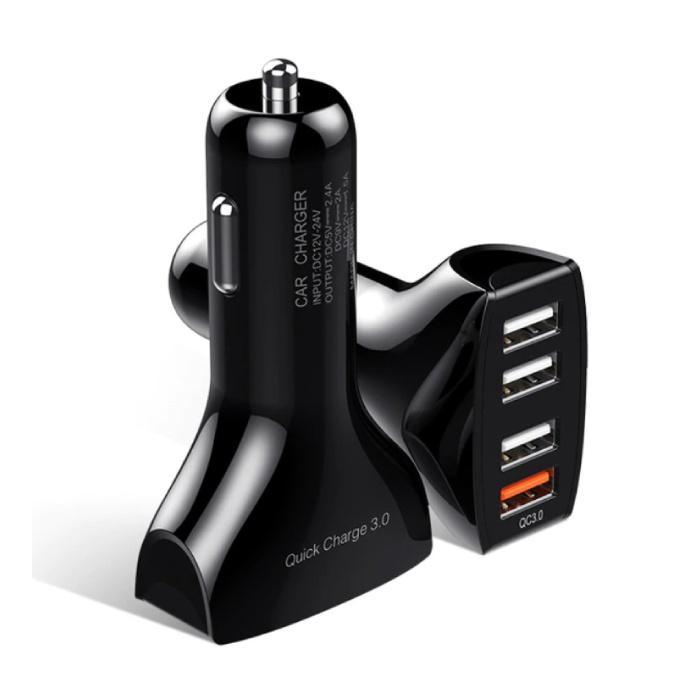 Qualcomm Quick Charge 3.0 Quad Port Autolader/Carcharger -, Telecommunicatie, Mobiele telefoons | Toebehoren en Onderdelen, Nieuw