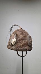 Hoed van schelpen en raffia. - Lega - Congo RDC (Zonder, Antiek en Kunst