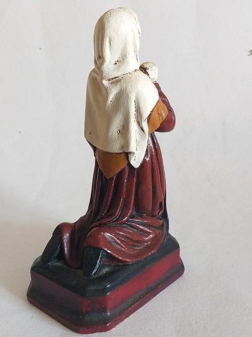 Sculpture, Bernadette Soubirous - 16 cm - Plâtre, Pigments,, Antiek en Kunst, Antiek | Boeken en Manuscripten
