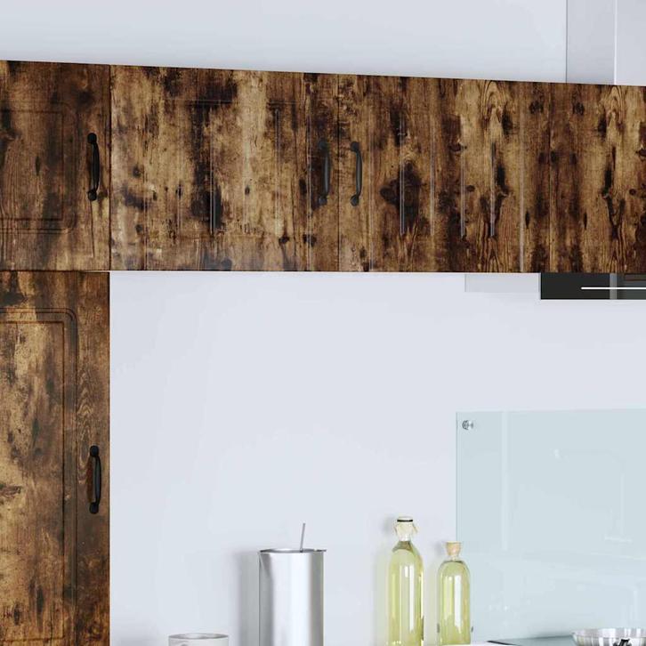 vidaXL Keuken Kast met plank Rook Eiken 50 x 31 x 40 cm, Huis en Inrichting, Kasten | Overige, Nieuw, Verzenden