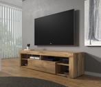 TV-Meubel Fancy - Eiken - 140x35x50 - TVKast - Modern, Huis en Inrichting, Kasten |Televisiemeubels, Nieuw, Overige materialen