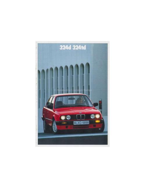1990 BMW 3 SERIE DIESEL BROCHURE DUITS, Boeken, Auto's | Folders en Tijdschriften, Ophalen of Verzenden