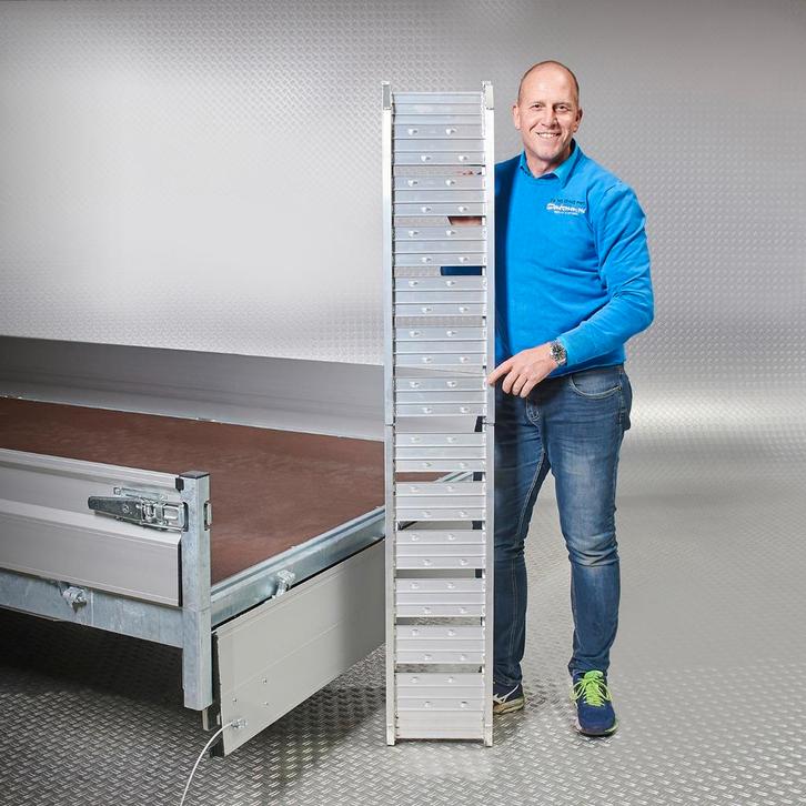 Datona Oprijplaat aluminium opvouwbaar - 182 cm - Datona, Auto diversen, Auto-accessoires, Ophalen of Verzenden