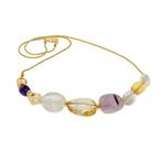 Gemengde edelstenen - Zilver - Halsketting