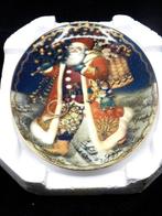 Fraai Kerstbord - A Grand old Santa - Franklin Mint -, Nieuw