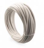 Rvs Waslijn wit pvc omspoten 3/5 mm x 20 meter - Supersterk, Verzenden