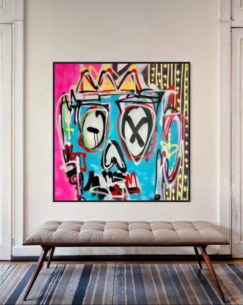 Timo Wedell - Transformers Dino Like Basquiat - XL, Antiek en Kunst, Kunst | Schilderijen | Modern