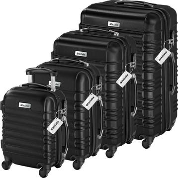 Kofferset Mila 4-delig met bagageweger en bagagelabels - zwa