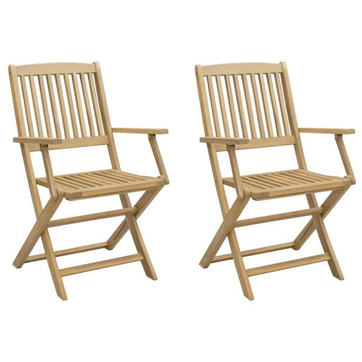 Tuinstoelen 2st | Retour Deal | 47% KORTING!, Tuin en Terras, Tuinstoelen, Inklapbaar, Nieuw, Hout, Verzenden