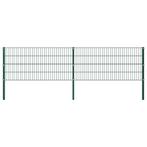 vidaXL Panneau de clôture avec poteaux Fer 3,4 x 0,8 m, Jardin & Terrasse, Clôtures de jardin, Neuf, Verzenden