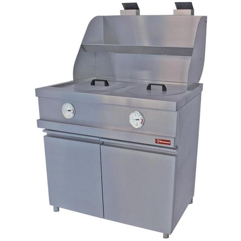 Friteuse op gas HEAVY DUTY, 2 ronde kuipen, mechanisch, Articles professionnels, Horeca | Équipement de cuisine, Envoi