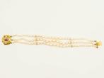 Armband - 18 karaat Geel goud Parel - Diamant, Nieuw