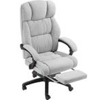 tectake Bureaustoel Jillien met voetsteun en veloursbekledin, Huis en Inrichting, Verzenden, Nieuw