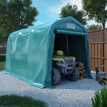 vidaXL Tente de garage PVC 2,4x3,6 m Vert disponible aux enchères