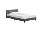 Veiling - Gestoffeerd bed Manresa - 120 x 200 cm - Grijs, Huis en Inrichting, Slaapkamer | Bedden, Nieuw
