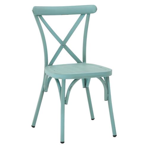 Stoel | GARLAND | Aluminium | Blue | In-/Outdoor |, Zakelijke goederen, Horeca | Keukenapparatuur, Nieuw in verpakking, Verzenden